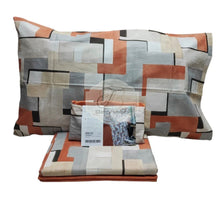 Carica l'immagine nel visualizzatore di Gallery, Completo Lenzuola Block Matrimoniale / Zucca