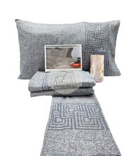 Carica l'immagine nel visualizzatore di Gallery, Completo Lenzuola Matrimoniale Plaza Via Roma 60 Grigio