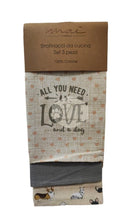 Carica l'immagine nel visualizzatore di Gallery, Set 3 Strofinacci In Cotone Fantasie Varie