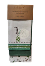 Carica l'immagine nel visualizzatore di Gallery, Set 3 Strofinacci In Cotone Fantasie Varie