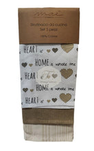 Carica l'immagine nel visualizzatore di Gallery, Set 3 Strofinacci In Cotone Fantasie Varie Dis 13