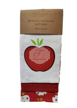 Carica l'immagine nel visualizzatore di Gallery, Set 3 Strofinacci In Cotone Fantasie Varie Dis 2