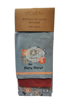 Carica l'immagine nel visualizzatore di Gallery, Set 3 Strofinacci In Cotone Fantasie Varie Dis 4