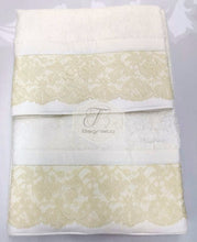 Carica l'immagine nel visualizzatore di Gallery, Copia Del Asciugamano Pizzo 1+1 Panna Asciugamani