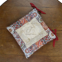 Carica l'immagine nel visualizzatore di Gallery, Cuscino Sedia Set 2 Pezzi Gobelin Ceramica Coprisedia