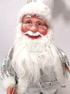 Babbo Natale Silver Con Carillon
