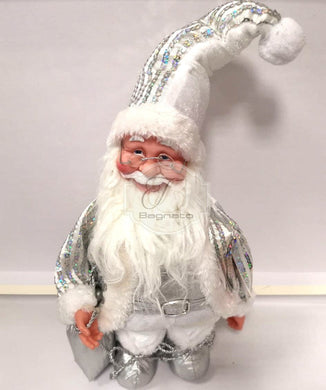 Babbo Natale Silver Con Carillon