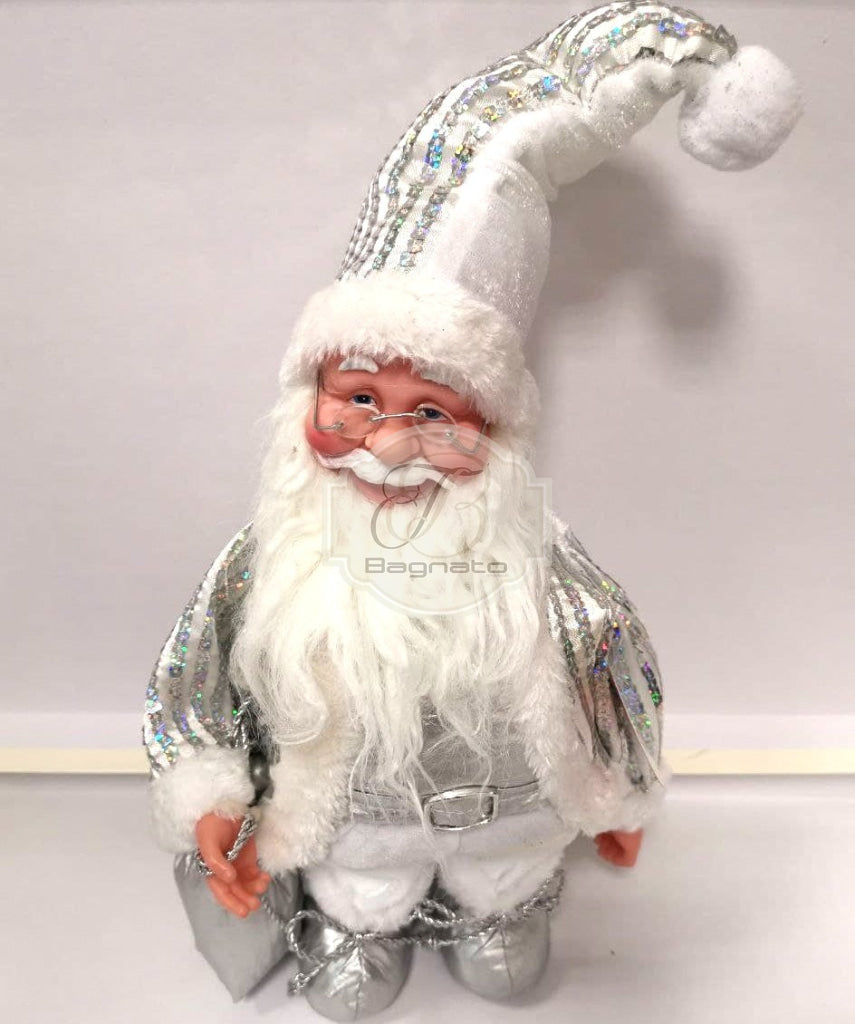 Babbo Natale Silver Con Carillon