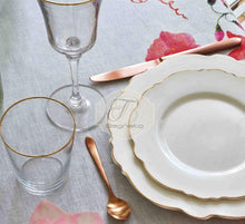 Carica l&#39;immagine nel visualizzatore di Gallery, Bicchieri Cristallo Set 2 Pezzi Profilo Oro Preziosa
