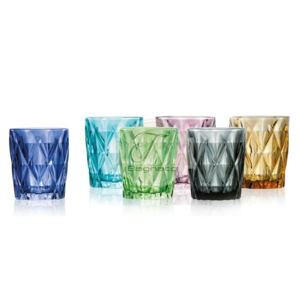Bicchieri diamante set 6 pezzi Brandani - Bagnato Arredotessile