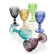 Calice diamante colori assortiti set 6 pezzi Brandani - Bagnato Arredotessile