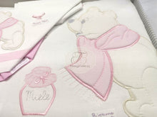 Carica l&#39;immagine nel visualizzatore di Gallery, Carrozzina Sfoderabile Più Lenzuola Coordinate Teddy Pink
