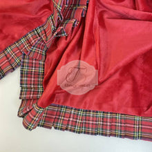 Carica l&#39;immagine nel visualizzatore di Gallery, Centrotavola Tartan Con Rouche Velluto
