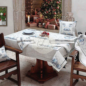 Centrotavola Winter Silver Balls Runner