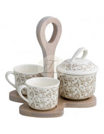 Coffee Set Riccioli Di Fata E Bamboo Naturale Brandani Tazzine