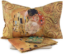 Carica l&#39;immagine nel visualizzatore di Gallery, Completo Lenzuola Matrimoniale Bacio Di Klimt Lenzuola
