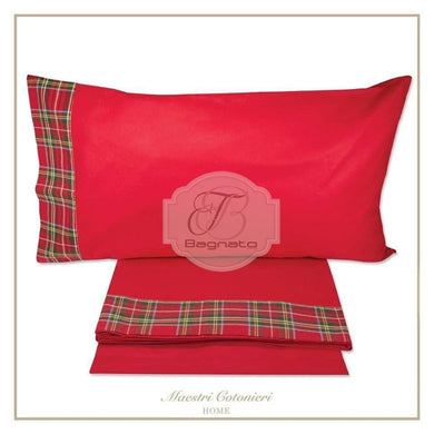 Completo Lenzuola Matrimoniale Tartan