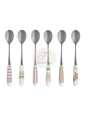 Cucchiaini Set 6 Pezzi Peonia Brandani Posate