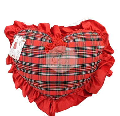 Cuscino Cuore Tartan
