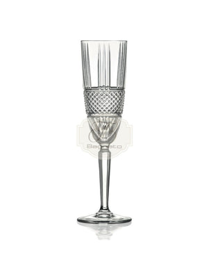 Flute Diamond Crystal Glass Brandani Bicchieri