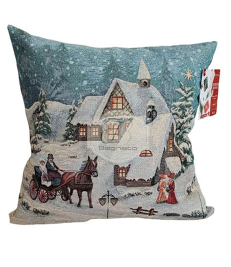 Fodera Cuscino Christmas Notte Cuscino