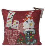 Fodera Cuscino Christmas Love Snowman Cuscino