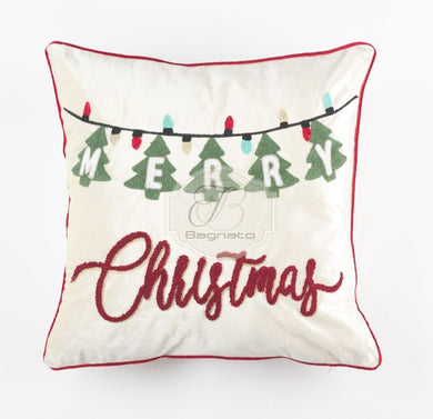 Fodera Cuscino Merry Christmas Cuscino