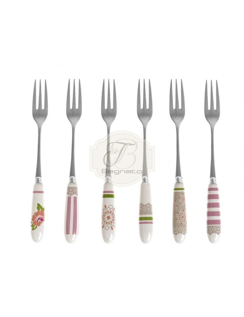 Forchettine Set 6 Pezzi Peonia Brandani Posate
