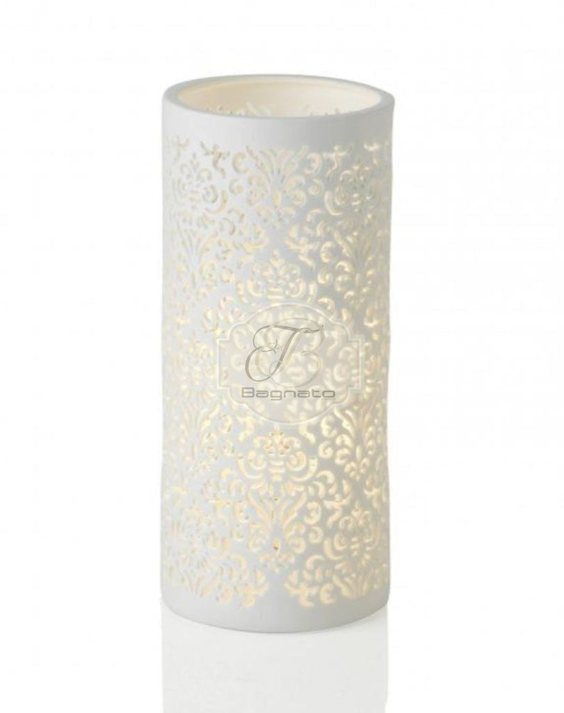 Lampada Jacquard porcellana Brandani - Bagnato Arredotessile