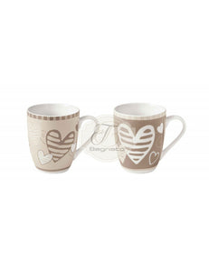 Mug Batti Batticuore Set 2 Pezzi Brandani Tazze