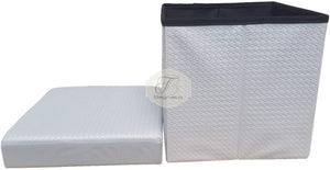 Pouf intreccio Preziosa 40 x 40 - Bagnato Arredotessile