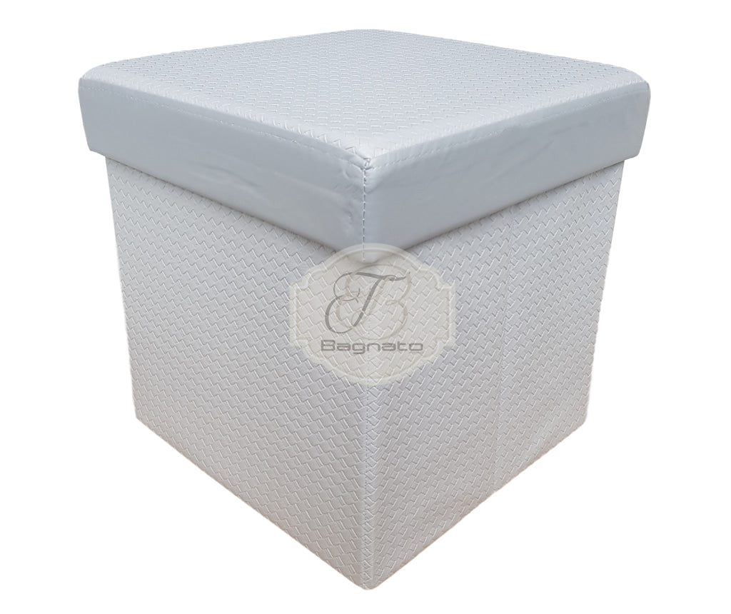 Pouf intreccio Preziosa 40 x 40 - Bagnato Arredotessile