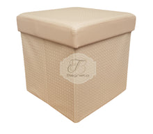 Carica l&#39;immagine nel visualizzatore di Gallery, Pouf intreccio Preziosa 40 x 40 - Bagnato Arredotessile
