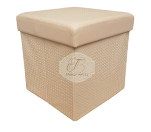 Pouf intreccio Preziosa 40 x 40 - Bagnato Arredotessile