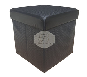 Pouf intreccio Preziosa 40 x 40 - Bagnato Arredotessile