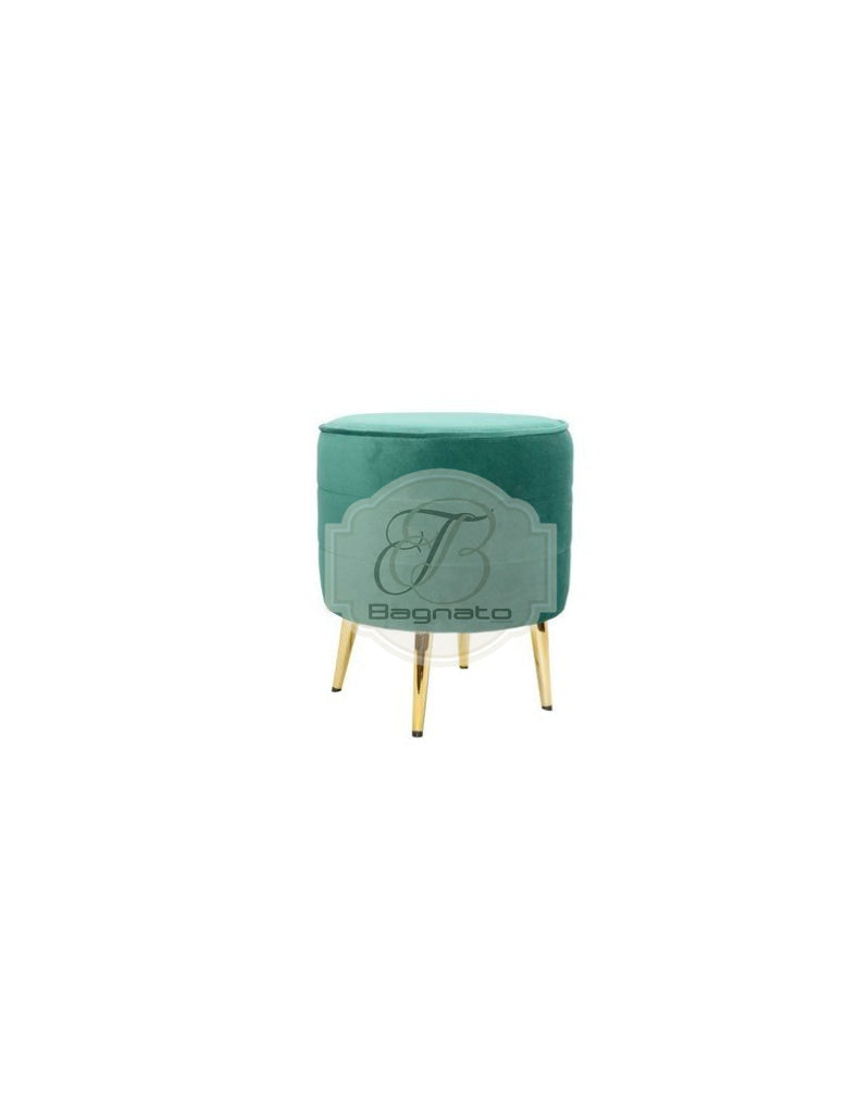 Pouf Petrolio Velluto