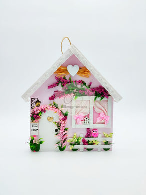 Quadretto Casetta Handmade Pink Shabby