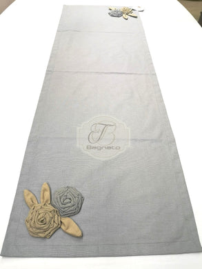 Runner Roselline Grigio