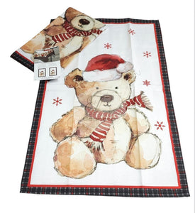 Set Coppia Tovagliette Teddy Cuscino