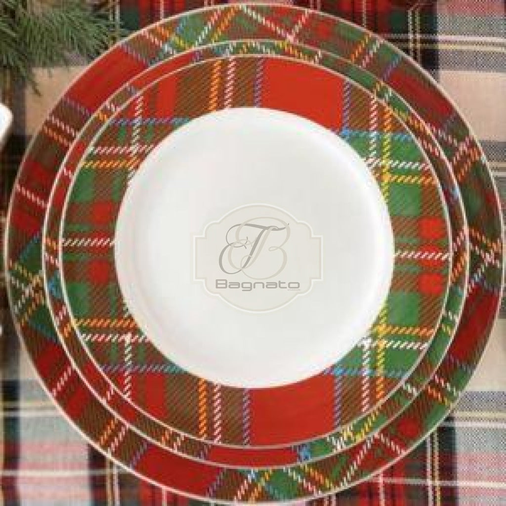Set Piatti Tartan Preziosa Luxury Set 18 Pezzi