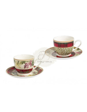 Tazzina Caffè Set 2 Pezzi Sottobosco