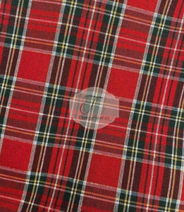 Tessuto Al Metro Tartan Lurex