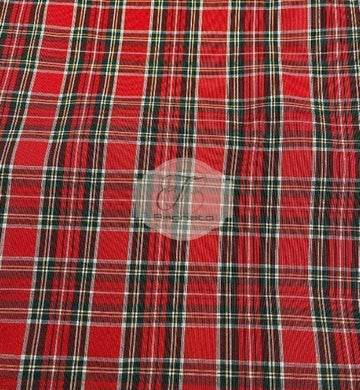 Tessuto Al Metro Tartan Lurex