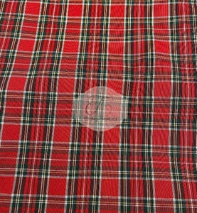 Tessuto Al Metro Tartan Lurex
