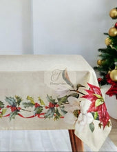 Carica l&#39;immagine nel visualizzatore di Gallery, Tovaglia Christmas Stella Rossa Tovaglia
