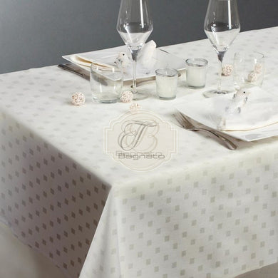 Tovaglia Con Tovaglioli Damina Panna
