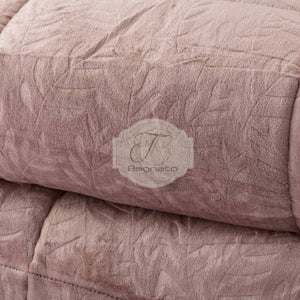 Trapunta In Ecopelliccia Jacquard Cecilia Rosa