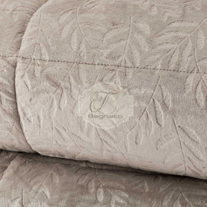 Trapunta In Ecopelliccia Jacquard Cecilia Tortora