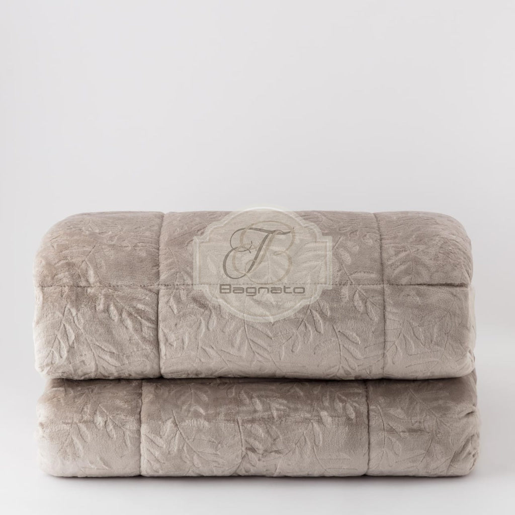 Trapunta In Ecopelliccia Jacquard Cecilia Tortora