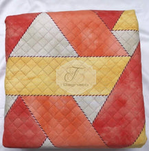 Carica l&#39;immagine nel visualizzatore di Gallery, Trapuntino Quilt Intreccio Via Roma 60 Arancio Quilt Trapuntato
